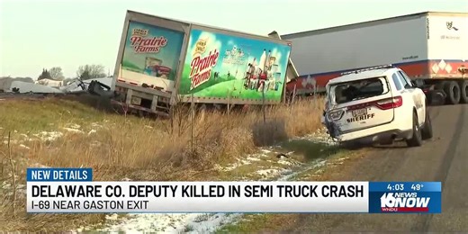 Indiana sheriff’s deputy killed in crash while assisting stranded semi driver