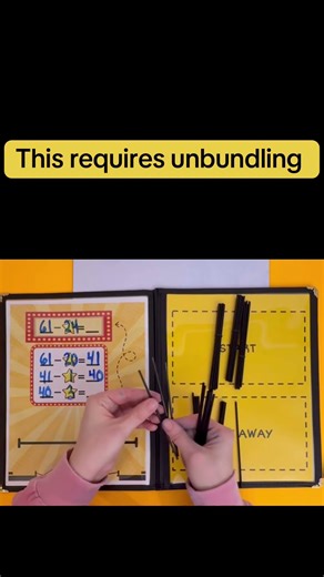 3 ways to model 2-digit subtraction using 1 strategy.