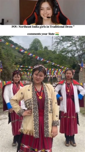 7 Sisters Northeast India girls in Traditional dress😍 #traditionaldresses #northeastindia #culture