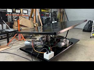 Three axis (3DOF) motion base platform - ±20° in roll and pitch with 7 inches of total heave.