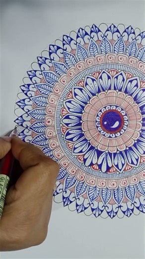 mandala art step by step. mandala art for beginners #mandalatutorial #art #mandalaart #drawing