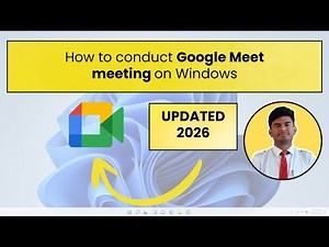 How to Conduct a Google Meet Meeting on Windows 10/11 (2025) | Complete PC Guide