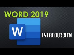 CURSO WORD 2019--INTRODUCCION, Conociendo la interfaz de Word