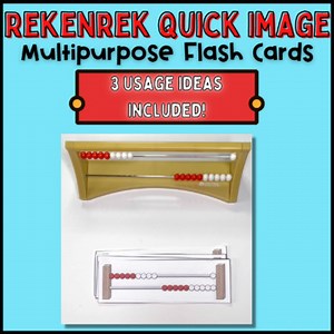 Number Rack - Rekenrek Quick Image Multipurpose Flash Cards for Numbers to 20