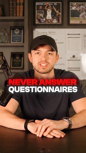 How to respond to recruiting questionnaires #basketball #baseball #football #sports #shorts