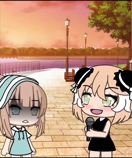 ça fait maintenant 1h que j'ai la chanson dans la tête 😢. #gacha #gacha_life #voila #journaliste #shira #marina #name #nom #confrondre #sansnom