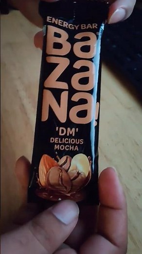 Bazana Energy Bar Unboxing & Taste Test ⚡☕ | Delicious Mocha Flavor Review