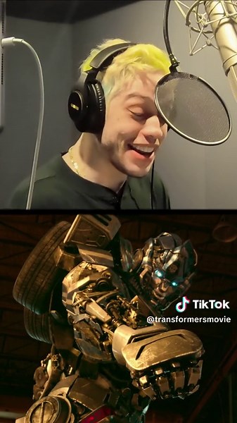 Bros at first fist bump. #PeteDavidson is #Mirage in #Transformers: #RiseOfTheBeasts - rolling out in theatres Thursday. Get your tickets now.