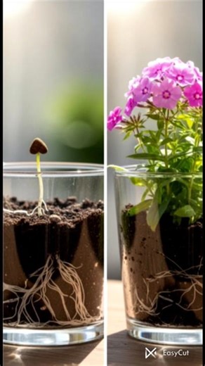 phlox seed to plant timelapse #plants