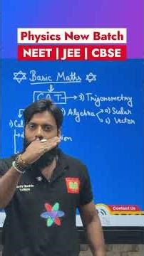 Basic Maths for Physics | Physics is HARD without this! 😱 #Shorts #NEET #JEE