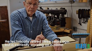 "It was a wildly irresponsible decision financially" for David Sutherland to apprentice with a harpsichord maker, but he made his first in 1974 and his last in 2010. Today, his focus is on early pianos - the current of which he hopes to finish this summer. Full story: https://bit.ly/2G95eXE | Michigan Public