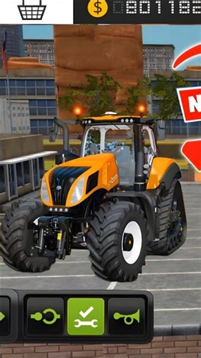 Fs 18 Gameplay With New Holland Tractor Update #fs18 #viral #viralshort