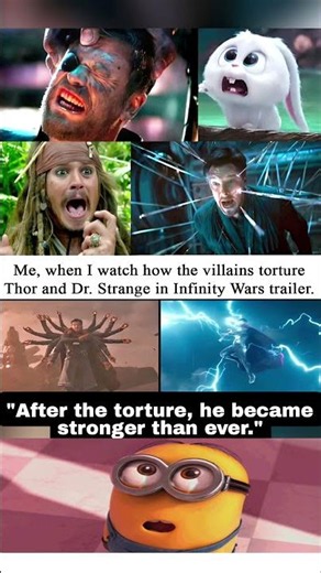 Thor and Dr strange true potential in infinity war movie 💥😲 #drstrange #thor