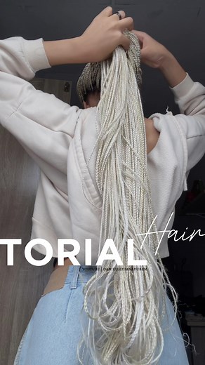 Blonde Box Braids Hairstyle Tutorial