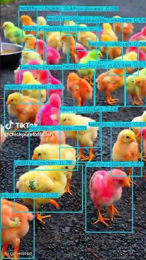 detected chick Using YOLOv8 model