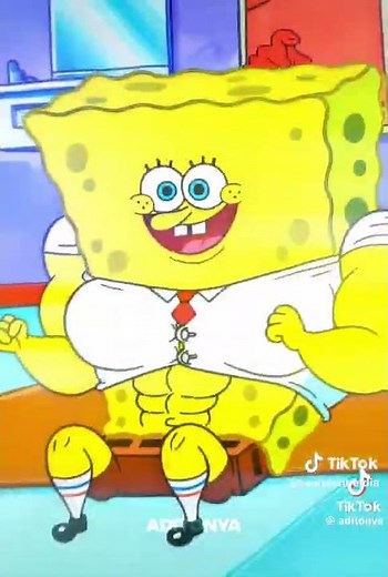 Buff Muscle Growth SpongeBob