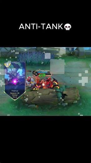 ANTI-TANK THAMUZ💀 #MLBB