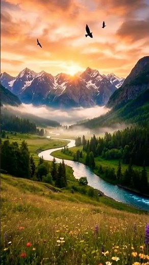 Nature Scene Sunlight ☀️ | Peaceful Morning Nature Relaxation#naturesounds