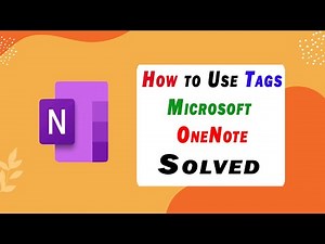 ✅ How to use TAGs in Microsoft OneNote - Solved