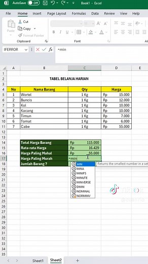 5 Rumus Excel Penting Sebelum Melamar Kerja