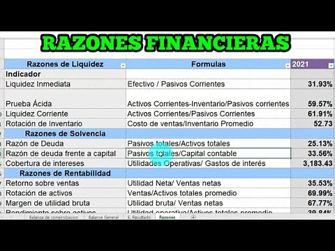 Financial Indicators or Financial Ratios - Financial Analysis in Excel