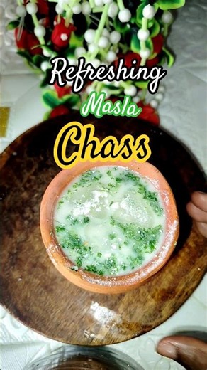 Desi style me Masala Chass 🥤😋 #chass #masalachass #summerdrink #youtubeshorts #shorts #drink