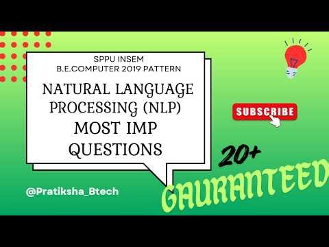 NLP Natural Language Processing Most IMP Questions Insem 2019 Pattern SPPU NLP One Shot #sppu #exam
