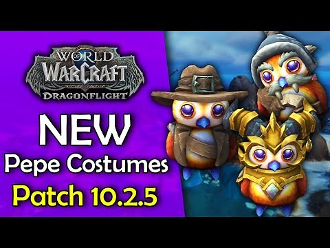 NEW Pepe Costumes!! All 3 Locations in Patch 10.2.5 - Dragon, Explorer, Tuskarr | WoW Dragonflight