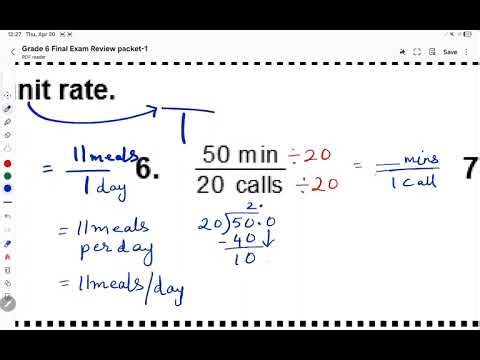 46 Understand Rates and Unit Rates