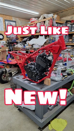 Preston Frasier | 1985 ATC 350X restoration project is starting to look like something! The motor is in the sexy powder coated frame and we are making great... | Instagram