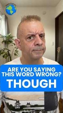 THOUGH Pronunciation