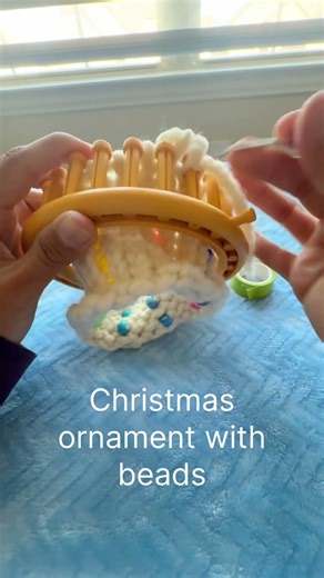 You’ve been making ornaments the hard way #loomknitting #crafts #christmasornaments