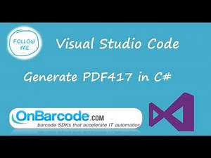 How to create PDF-417 2d barcodes using OnBarcode C# Barcode Generator library