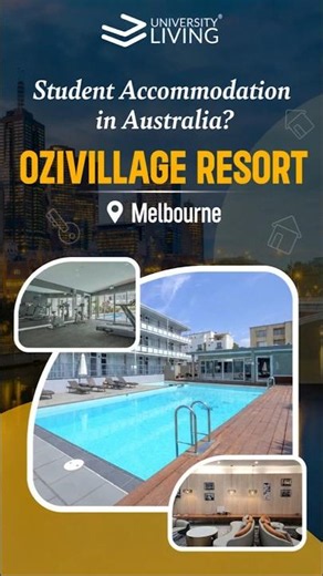 Ozivillage Resort Melbourne | Student Accommodation Melbourne | Ozivillage Resort Tour #shorts