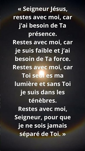 Prière de Padre Pio : Restes avec moi Seigneur #padrepio