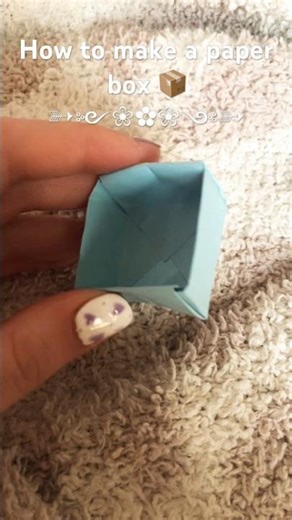 How to make a paper box #diy #craft #creative #box #papercraft #papercrafttutorial #origamipaper