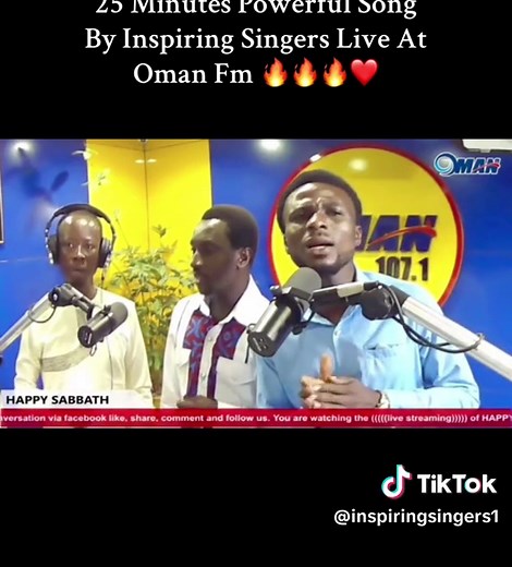 Inspiring Singers powerful Song Medley-Live at Oman Fm🔥🔥🔥❤️ LiveGospelWorship #InspiringSingers #OmanFm @Hope Channel Ghana #GospelLivePerformance #ghanatiktokers🇬🇭🇬🇭🇬🇭 #WorshipAndPraise #LiveGospelSinging #ChristianWorshipLive #GospelMusicLive #LiveWorshipSession #GospelChoirLive #SpiritualWorship #AnointedWorship #soul #powerful @Mark Anim-Yirenkyi Official @Mr.Baffour kyei Mensah @Inspiring Singers @Nana Ama McBrown 🥰