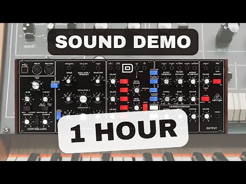 Behringer Model D – 1 Hour Synth Exploration | Sound Demo