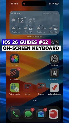 On-Screen Keyboard: iOS 26 Video Guides #62