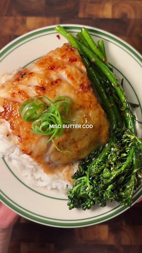 Miso Butter Cod Recipe with Roasted Broccolini