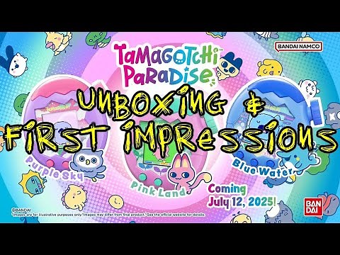 Tamagotchi Paradise Unboxing + First Impressions | The BRAND NEW Virtual Pet