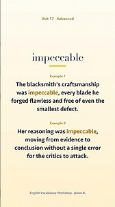 Impeccable meaning : Your Daily Vocabulary Dose