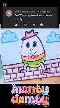 How to Draw Humpty Dumpty! 🥚🧱 Easy Step-by-Step Nursery Rhyme Art #easydrawing