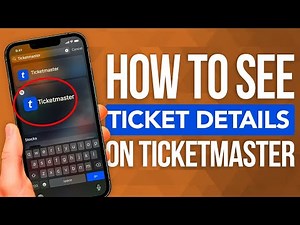 How To View Ticket Details On Ticketmaster