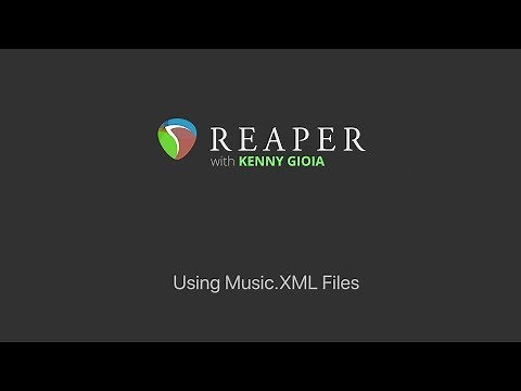 MusicXML Files in REAPER