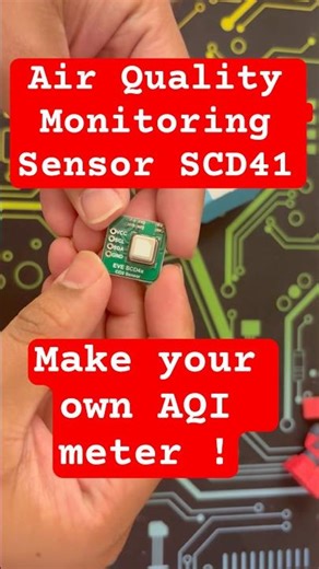 SCD41 sensor module for CO2 measurement, Air Quality Monitor! #arduino #esp32 #arduinoproject #aqi
