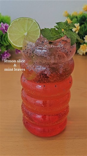 Refreshing Rose Mojito 🌹🥤 | Summer Drink ASMR #shorts