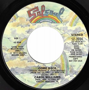 Carol Williams - Come Back