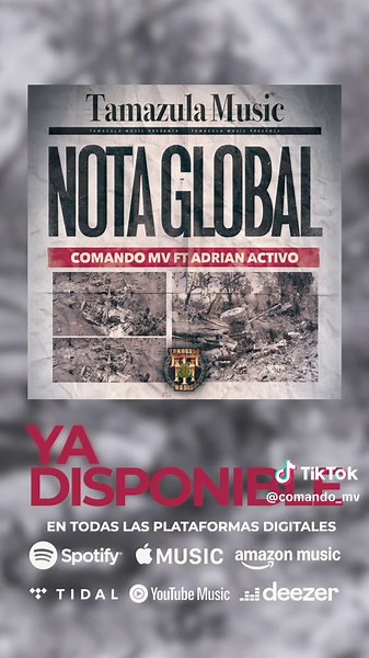 #NotaGlobal 📰🌎 ya disponible por todas las plataformas digitales🔥🏌️‍♂️ . . . #comandomv #tamazulamusic #2025 #musica #regionalmexicano #estreno #corridos #corridosbelicos #jalisco #fyp #viral #explorepage