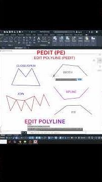 #Edit #Polyline (PE) #PEDIT (Close/Open Join Width Spline & Fit) in #AutoCAD #Engineering #Graphics